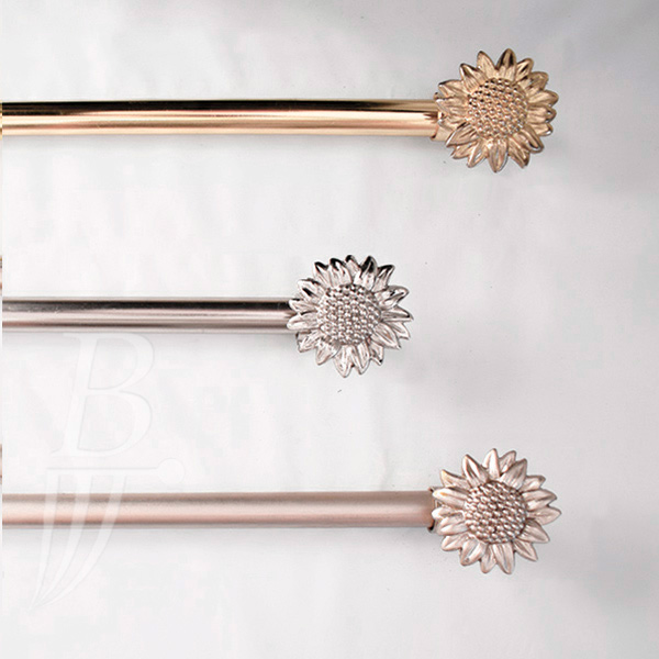 Barral Hierro para Cortina Girasol