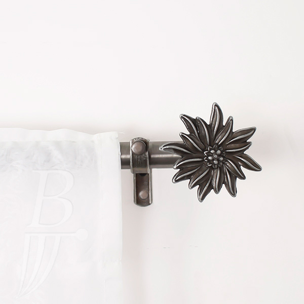 Barral De Metal Para Cortina Dalia Plata Vieja