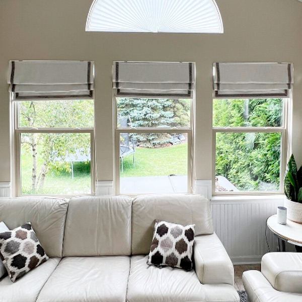 Cortinas Romanas Sistema A Cadena Plastica x 0,60 mts
